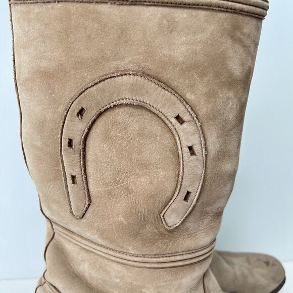 Bota Charra Escaramusa Mujer Women Riding Boots Size 9 Mexican Rodeo Leather - Picture 2 of 10